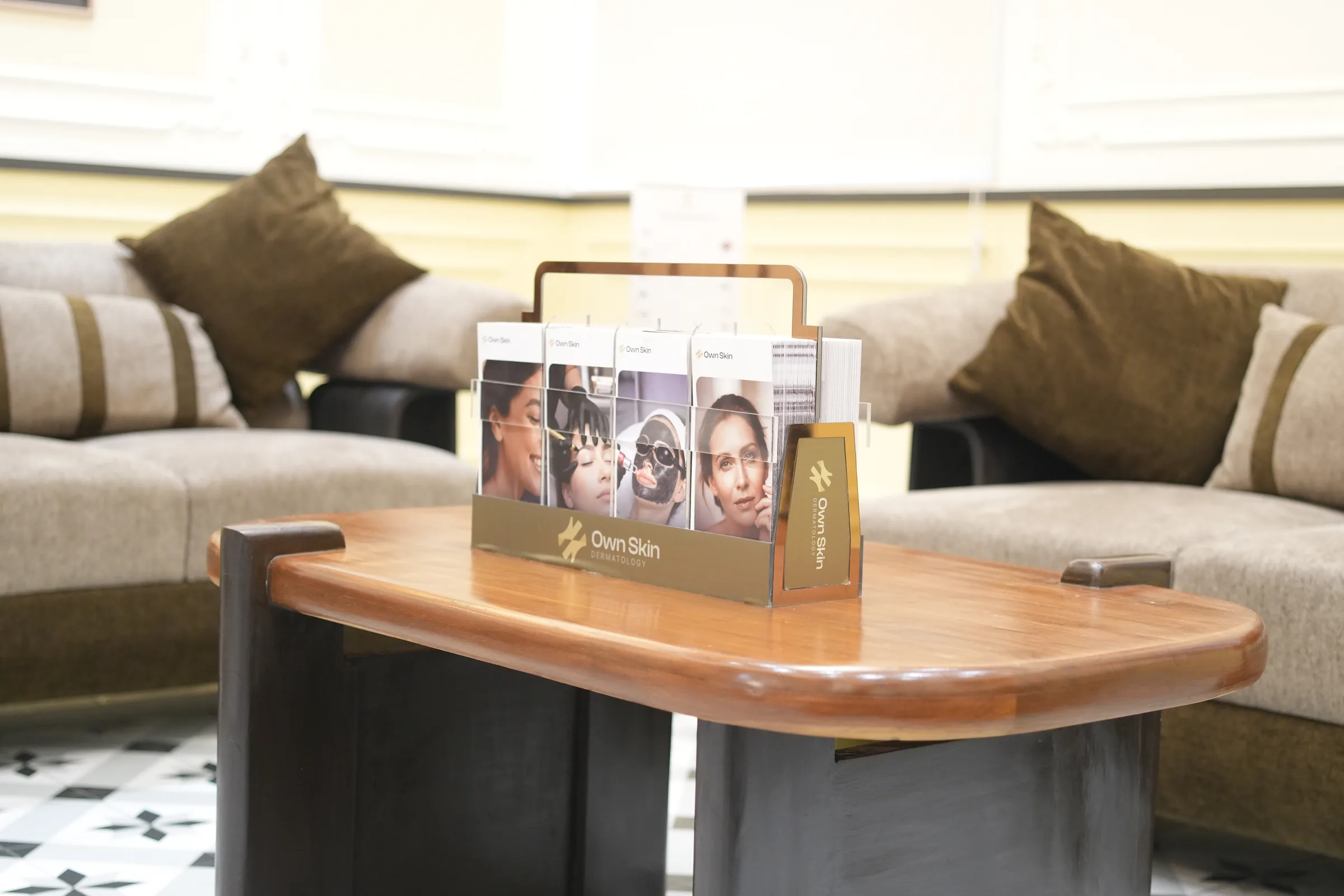 Detail of prescribed skincare at the clinic