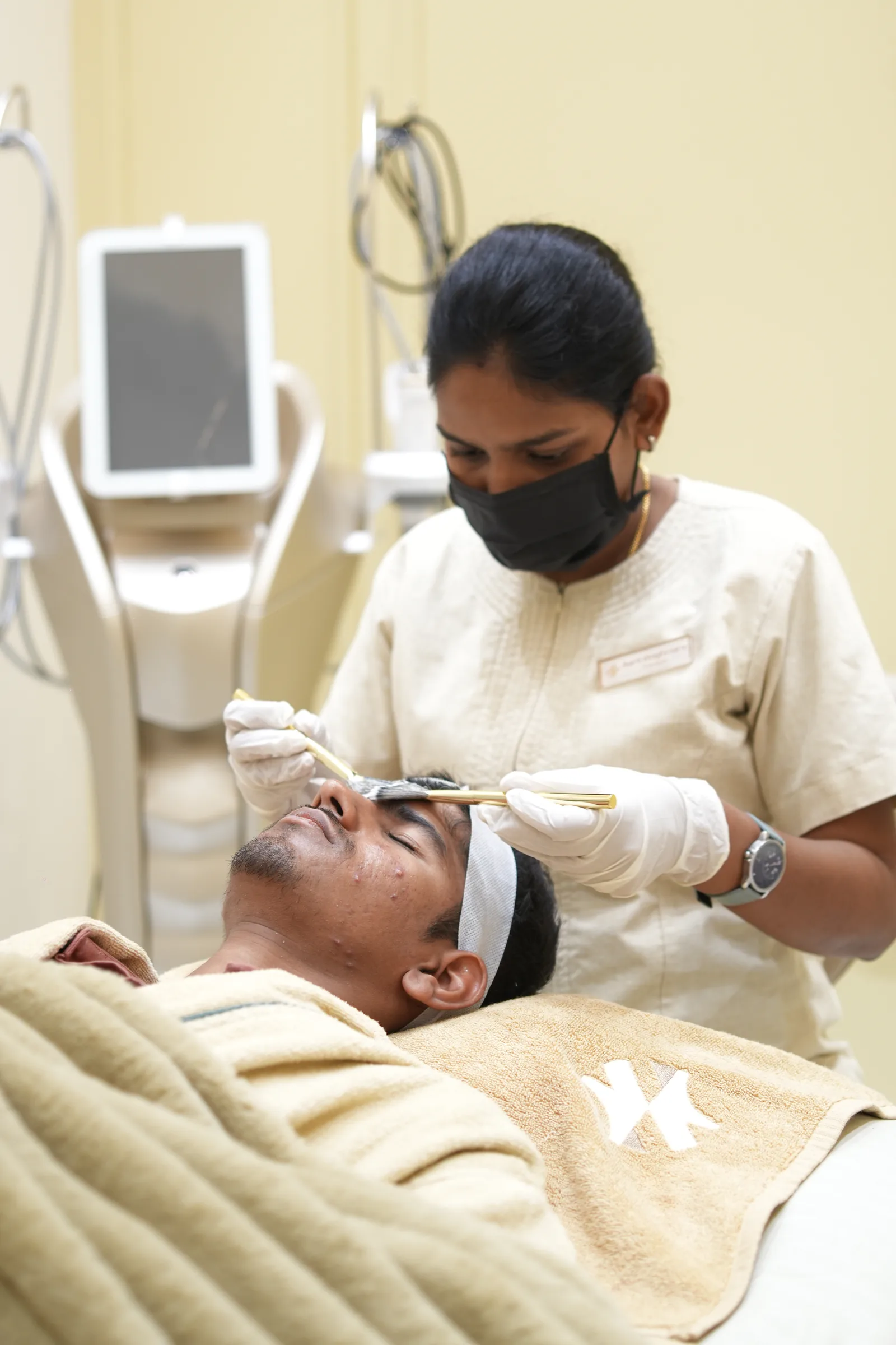 Treatment room at Own Skin Dermatology & Advanced Aesthetics, Camp, Pune