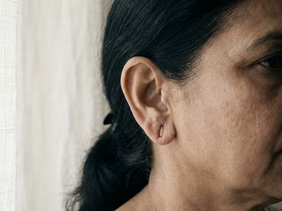 Stretched Earlobes & Nose Piercing treated at Own Skin Dermatology & Advanced Aesthetics